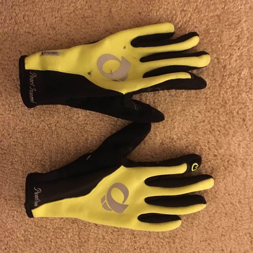 Pearl Izumi Small Gloves, Yellow